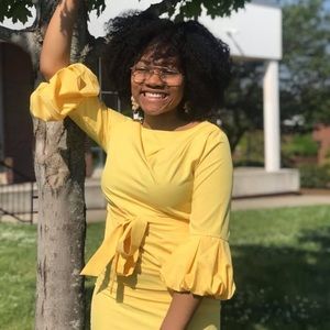 Yellow Classy/Casual Dress